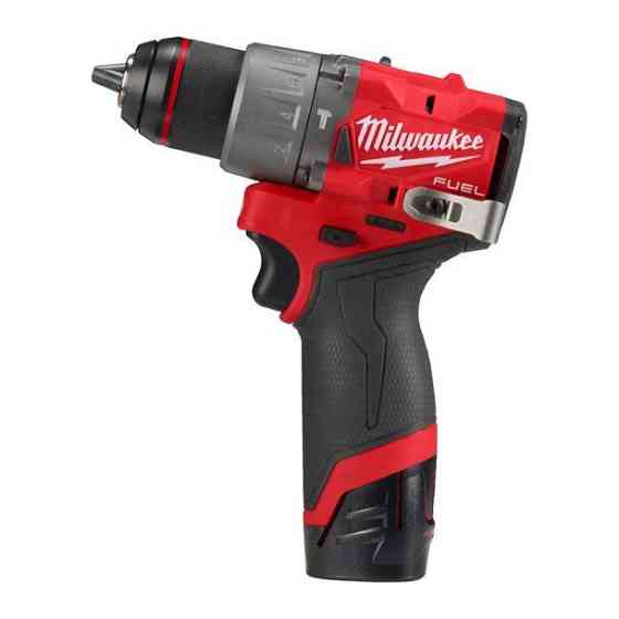 Дриль-шуруповерт акумуляторний безщітковий ударний MILWAUKEE M12 FPD2-202X (37Нм) (ЗУ+2Х2Ач+HDкейс) Одесса