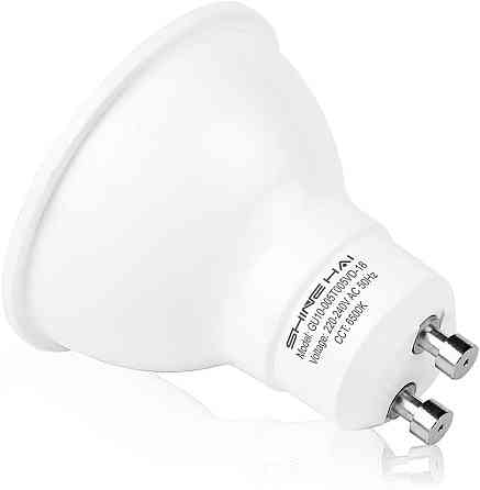 Лампы LED SHINE HAI GU10 5Вт 6500K 350 лм, комплект 6 шт, холодный свет, замена галогена Киев