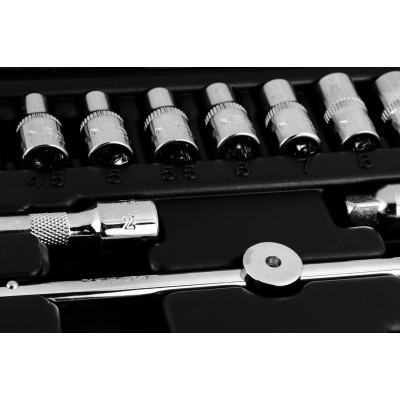 Набір головок Neo Tools 46шт, 1/4&quot;, CrV, кейс (10-004) Вінниця - фото 11