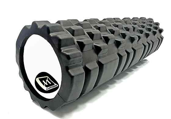 EasyFit Масажний ролик EasyFit Grid Roller 45 см v.2.1 Чорний Коломия