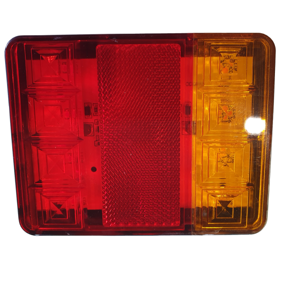 Ліхтар LED задній універсальний 120 х 95 х 22; 12/24/30V; 12 led діодів; + 20 см дріт Мукачево