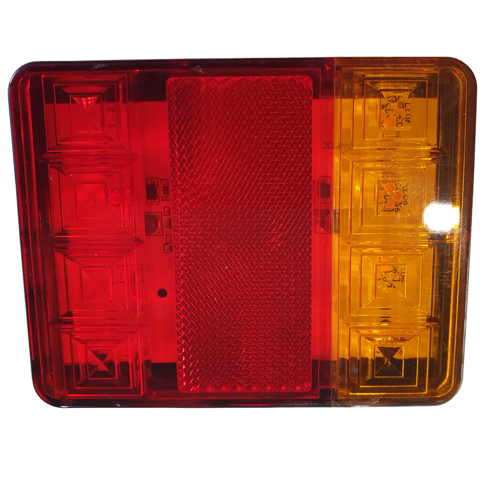 Ліхтар LED задній універсальний 120 х 95 х 22; 12/24/30V; 12 led діодів; + 20 см дріт Мукачево - фото 2