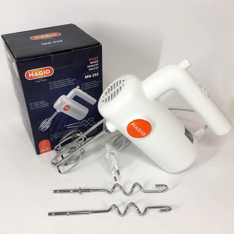 Кухонний ручний міксер хороший MAGIO MG-232, Ручний міксер з різними режимами швидкості HK-60 Львів - фото 11