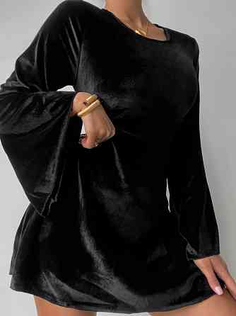 Женское стильное вечернее романтичное бархатное платье Одесса