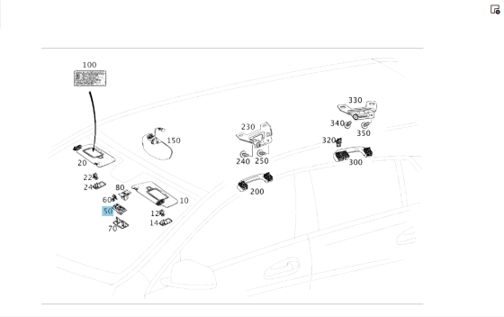 Mercedes-Benz  A2468100012 9051 Кріплення сонцезахисного козирка + A0998110007 9051 заглушка CLA Shooting Brake X117 CLA C117 GLA X156 A-class W176 B- Одесса