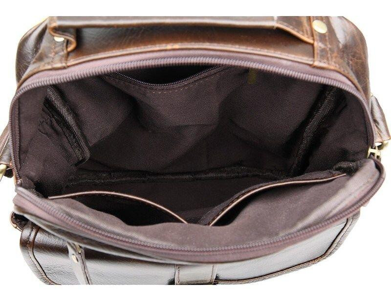 Сумка мужская Vintage 14104 Коричневая Киев - изображение 9