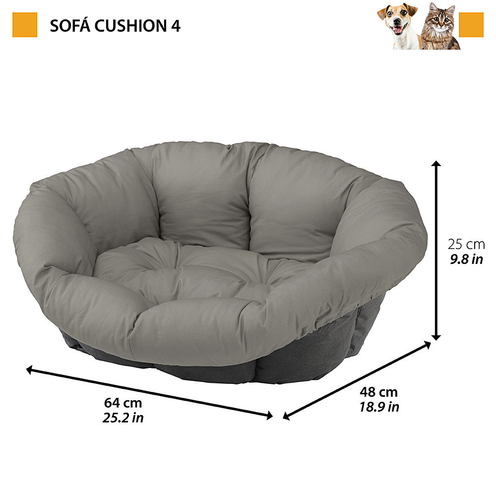 Подушка для лежака для собак і кішок Ferplast Sofa' Cushion Cities (Ферпласт Софа Кушин Сітіес) Запоріжжя - фото 2