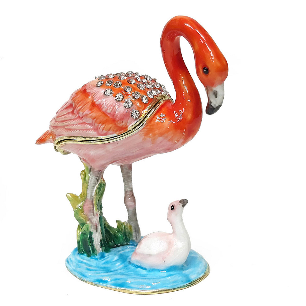 Скринька для прикрас зі стразами Фламінго Київ - фото 1