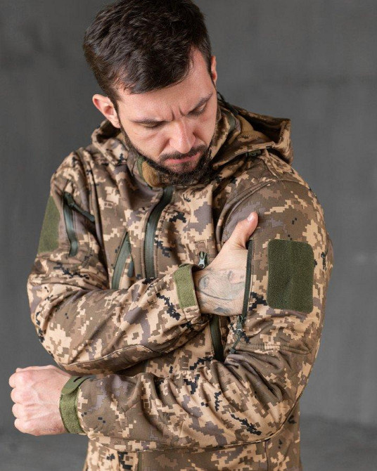 Тактическая куртка софтшел Kord  second generation pixel ВТ7803 Одесса - изображение 8