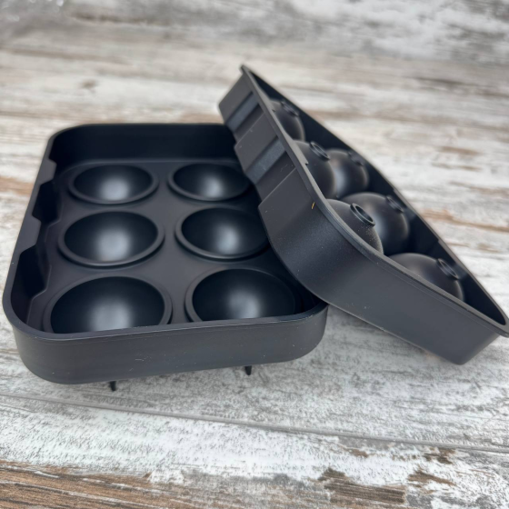 Форма силиконовая для льда Ice Ball 6 шариков 4.5см, двойная форма для виски и коктейлей, с лейкой Киев