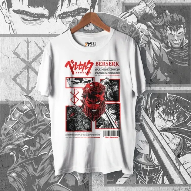 Футболка чоловіча з  принтом Берсерк Guts 2 WE Розмір 48 Anime0926 Дніпро - фото 1