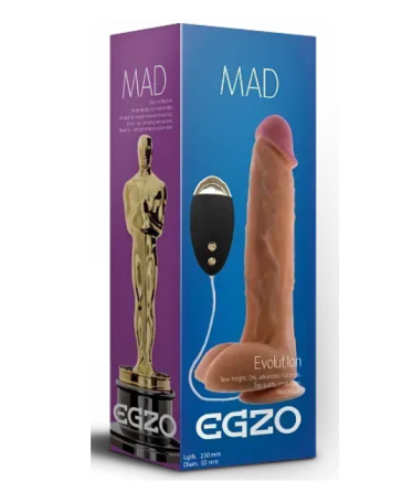 Вібратор на присосці EGZO Ciberskin DVR004 ( 23 см х 5,5 см) Sex Aura Київ