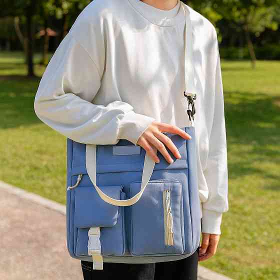 Рюкзак с сумками 5в1, Голубой / Городской рюкзак / Рюкзак подростковый / Детский рюкзак / Портфель Киев