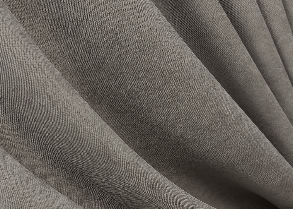 Комплект готових штор VR-Textil Мікровелюр Petek YL № 1710ш Сіро-коричневий 100х270 см 2 шт (31-0061) Київ - фото 6