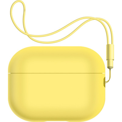 Чехол для наушников Armorstandart Silicone Case with straps для Apple Airpods Pro 2 Yellow (ARM68619) Винница - изображение 1
