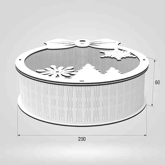 Подарочная коробка EKOSTAR d200 h60 Киев