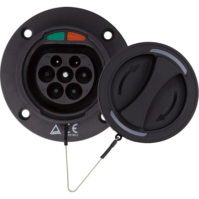 Розетка для заряджання електромобіля HiSmart Type 2 (Male), 32A, 3-фазная (EV200634) Вінниця - фото 2