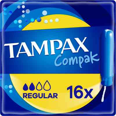 Тампони Tampax Compak Regular з аплікатором 16 шт. (4015400219538) Вінниця
