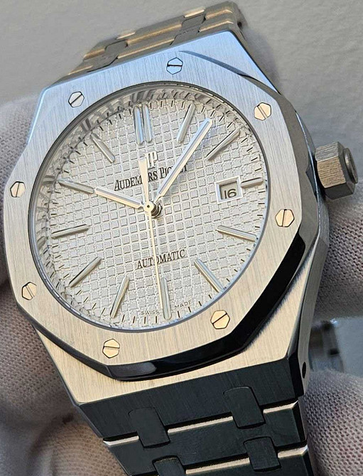 Швейцарський годинник Audemars Piguet Royal Oak Silver White. Харків - фото 7