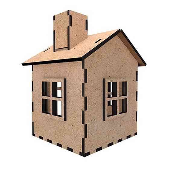 Заготовка для декорування "Будиночок 9" FDPO-348 з LED свічкою в комплекті Вінниця