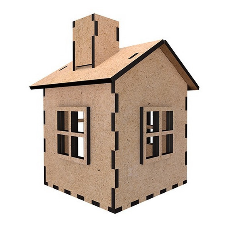 Заготовка для декорування "Будиночок 9" FDPO-348 з LED свічкою в комплекті Вінниця - фото 3