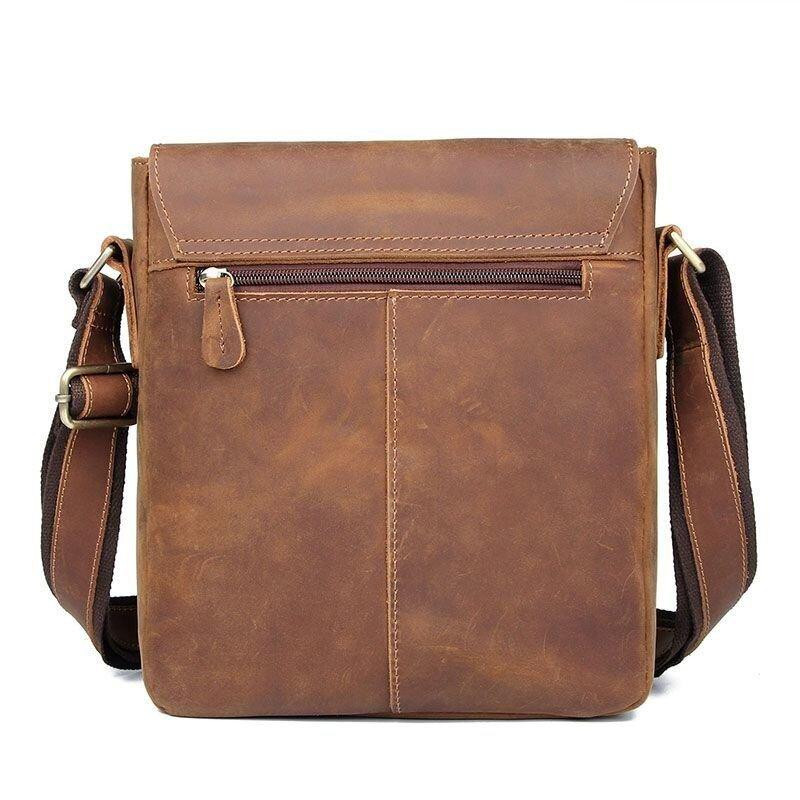 Кожаная мужская сумка Vintage 20206 Коричневый Киев - изображение 10