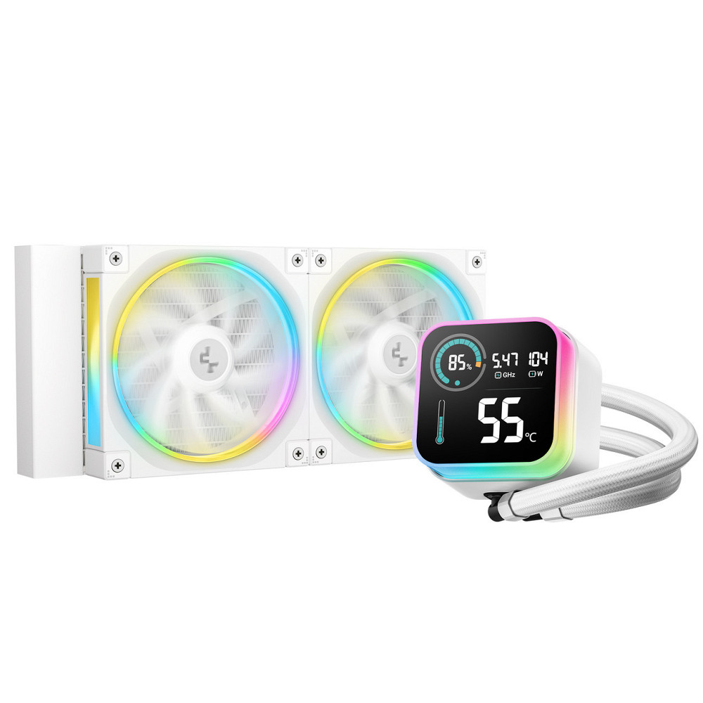 Система водяного охолодження DeepCool LQ240 White (R-LQ240-WHDSMC-G-1) ( Білий ) Харьков - изображение 1