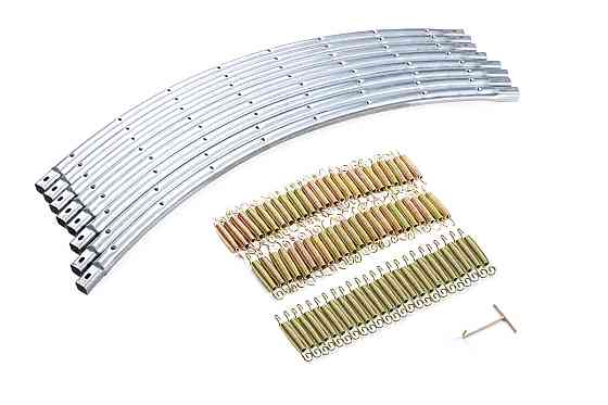 Батут Hop-Sport 12ft (366см) синій із внутрішньою сіткою Київ