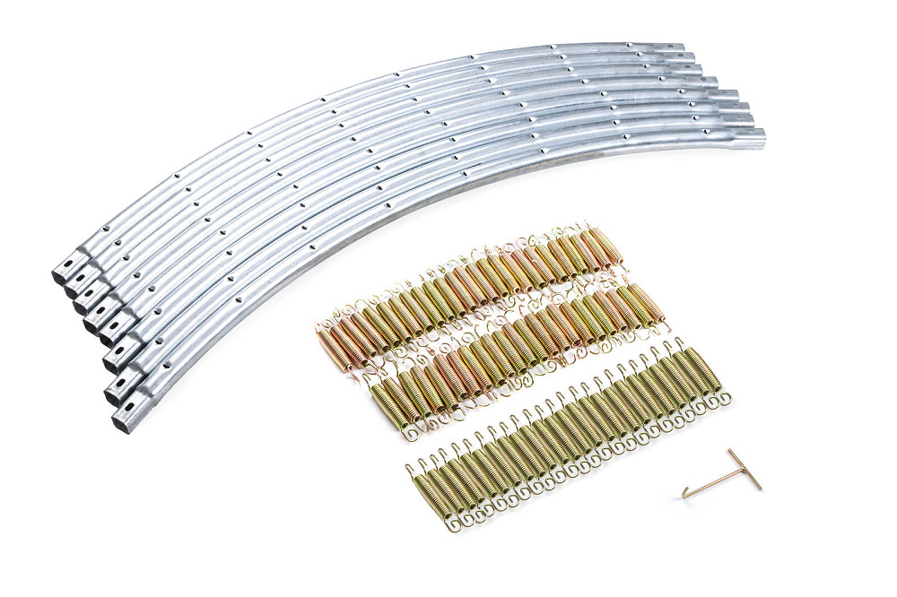 Батут Hop-Sport 12ft (366см) синій із внутрішньою сіткою Київ - фото 5