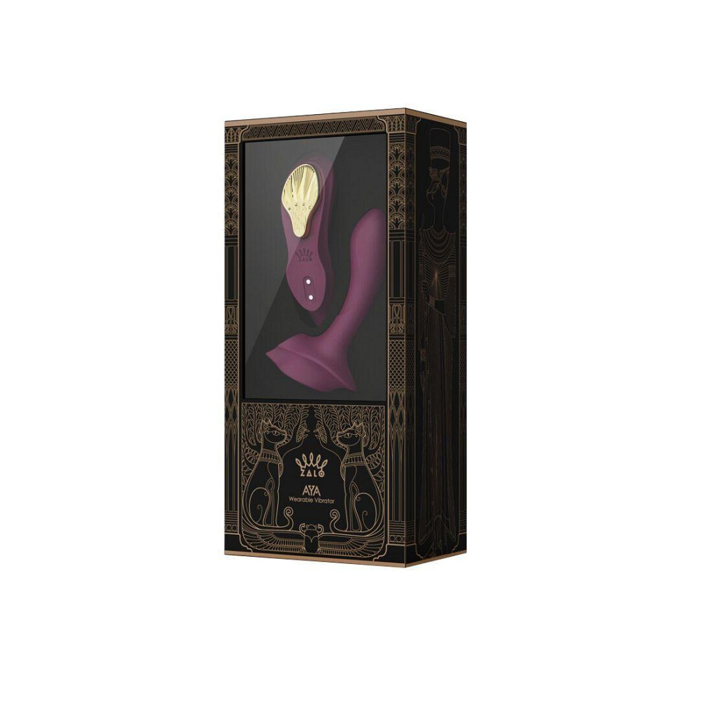 Смарт-вибратор в трусики Zalo - AYA Velvet Purple, насадка и пульт ДУ Sex Aura Киев - изображение 9