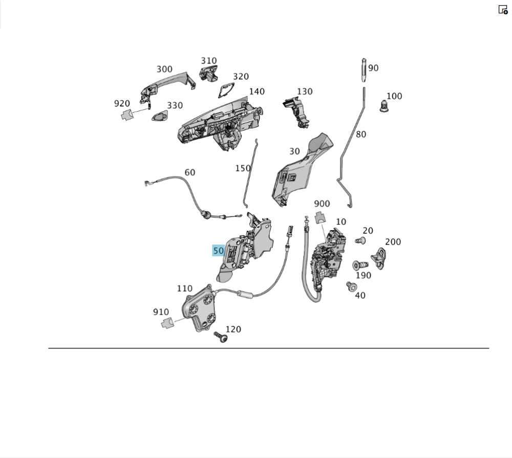 Mercedes-Benz  A1667231114 Кронштейн замку водійських дверей ML/GLE W166 GL/GLS X166 GLE Coupe C292 Одеса - фото 2