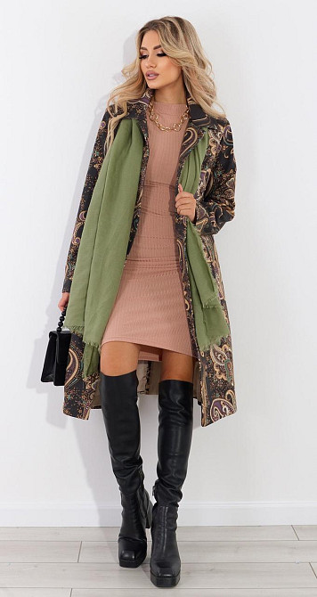 Легке пальто цікавого крою (44) Київ - фото 1