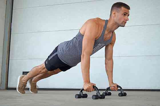 Упори для віджимань СКОШЕНІ Спортивні ручки для фітнесу Стійки для віджимань тренажер Опори для віджимання Київ