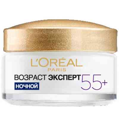 Крем для обличчя L'Oreal Paris Вік експерт 55+ проти зморшок нічний 50 мл (3600522632429/3600524033248) Вінниця