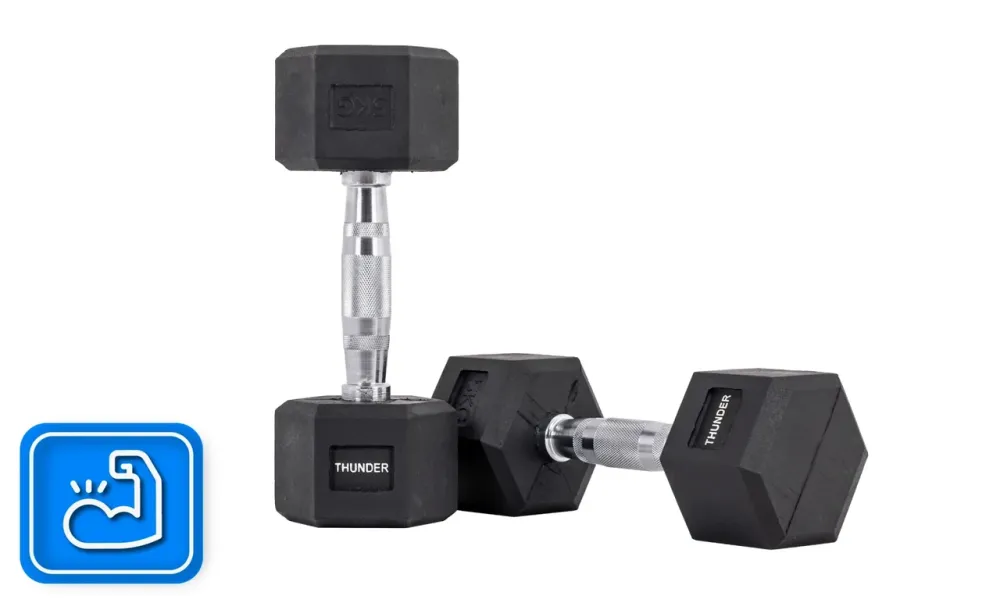 Гантель шестигранна THUNDER 5 кг Киев - изображение 6
