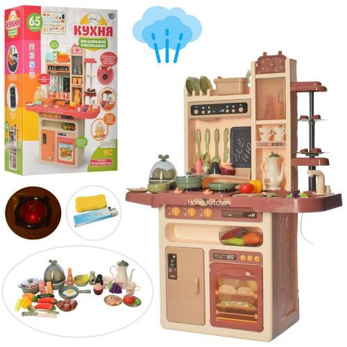 Кухня ігрова Limo Toy з водою паром світлом звуками 65 предметів Кремова (889-212) Чернігів - фото 1