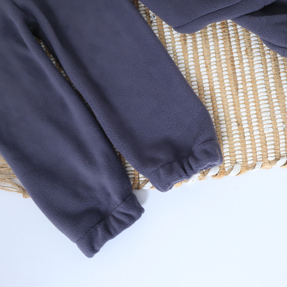 Детский теплый Флисовый термо костюм (толстовка + штаны) Темно-синий Каменец-Подольский - изображение 6