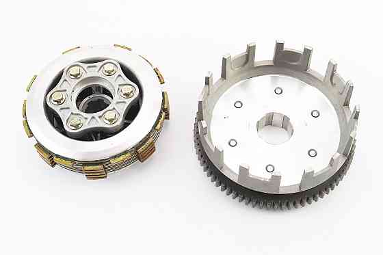 Зчеплення, маховик у зборі (6 болтів, маховик 73T) CB-150/200cc, тип 1 Киев
