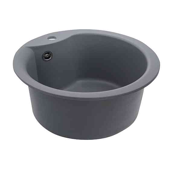 VALESO Гранітна мийка для кухні VALESO 480 TURAS матова Сірий металік Киев