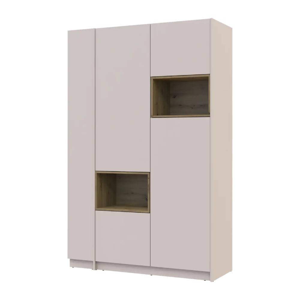 Шкаф для одежды с нишей и этажеркой Doros Дейл Кашемир/Дуб Артизан 2 ДСП 143.2х52х220 DRS-011724 (44900336) Львов - изображение 1