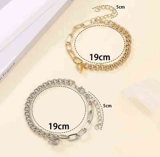 Подарочный набор для мужчин и женщин: 2парные часы с 2 оригин браслетами- диам. 4см, длин 24см, шир. рем. 2см Киев