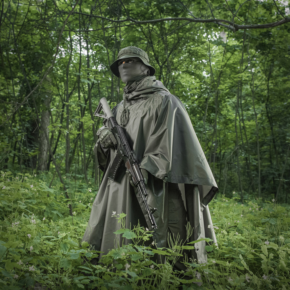 Военный плащ от дождя, Тактическое пончо водонепроницаемое, Пончо маскировочная одежда GC-43 Львов - изображение 17