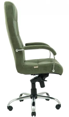 Офісне Крісло Керівника Richman Virginia Madras Olive Хром М1 Tilt Оливковий Київ