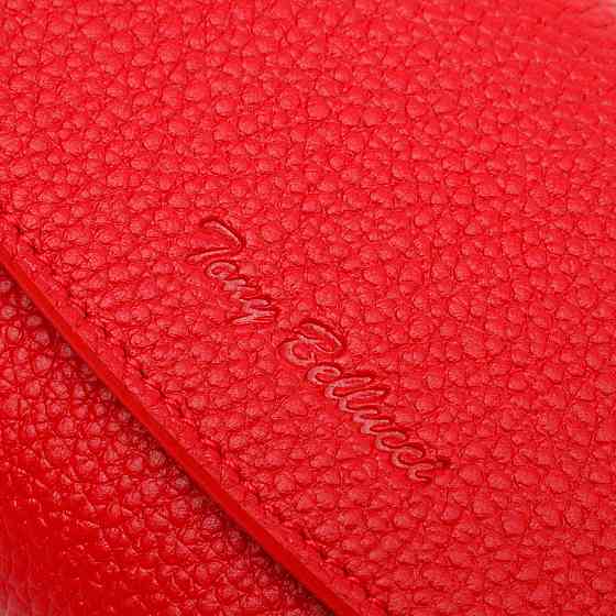 Яскравий жіночий гаманець з монетницею на блискавці з натуральної шкіри Tony Bellucci 21969 Червоний Київ