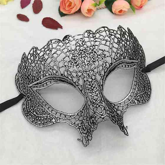 Маска маскарадная на завязках one size серебристый Киев