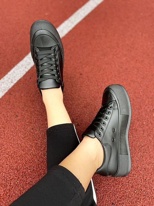 No brend Кеди жіночі M120-1 чорні (весна-осінь, еко-шкіра) (4756) Коломыя - изображение 2