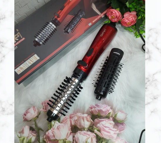 Фен-щітка, стайлер з насадками Gemei GM-4829 з насадкою, що обертається, відсіти 220в ART:7701 Одеса - фото 2