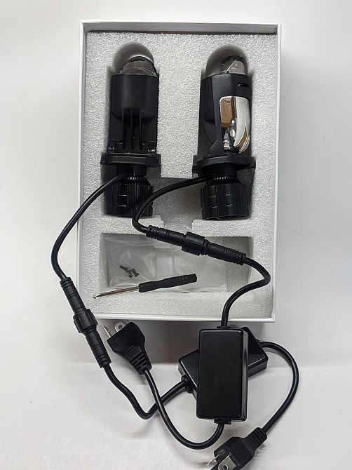 Світлодіодні лінзи Bi-LED EA Light X Y9 H4 Mini Lens 1.4" 6000k 11000lm 80w/SET 12-24v Харків - фото 5