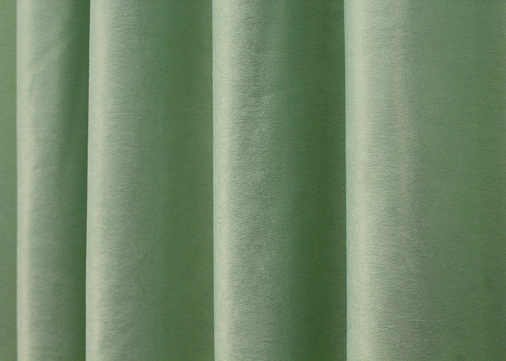 Комплект готовых штор VR-Textil Лен-софт № 1421ш Светло-салатовый 150х275 см 2 шт (33-0288) Киев - изображение 7