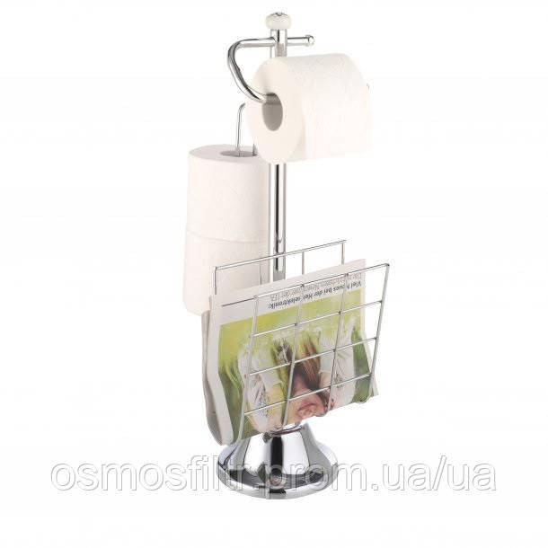 Тримач для WC Axentia хром для туалетного паперу запасок газет H 56 см (280837) Київ - фото 5